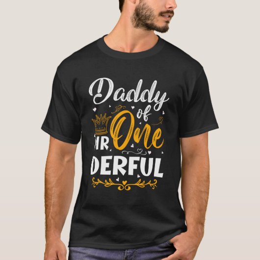 Mr.One Derful 1St Py最初の1Derfulのパパ Tシャツ (正面)