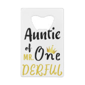 MR Onederfulのおもしろい第1期Tシャツの叔母 クレジットカード栓抜き (裏面)