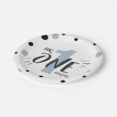 Mr Onederfulパーティー紙プレートボーイベビーブルー ペーパープレート (アングル)