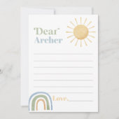 Mr Onederful誕生日タイムカプセルメッセージカード サンキューカード (正面)