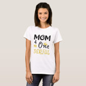 MR Onederful おもしろい 1歳の誕生日 Tシャツ ママ (正面フル)