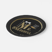 Mr. ONEderful 1st誕生日紙プレート ペーパープレート (アングル)