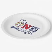 Mr. ONEderful Birthday Party -紙プレート9" ペーパープレート (アングル)