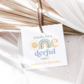 Mr. Onederful Boys 1st Birthdayありがとうラベル フェイバータグ