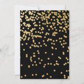 Mr Onederful Invitation Black and Gold 招待状 (裏面)