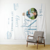 Mr. Onederful Photo Balloon 1st Birthday Backdrop タペストリー (インサイチュ(横))