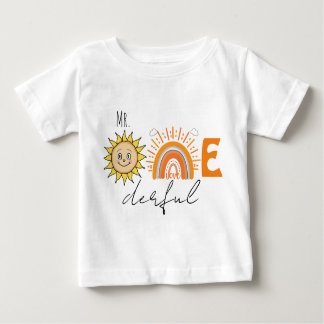 Mr.Onederful Rainbow and Sunパーティーベビー1st Birthd ベビーTシャツ