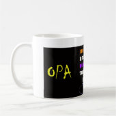 MR Opa Verjaardagsmok コーヒーマグカップ (左)