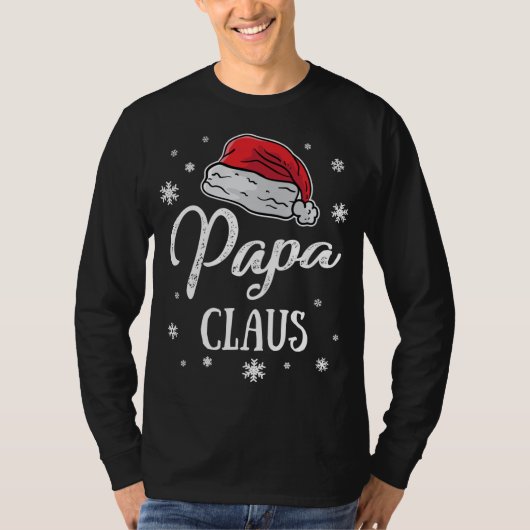 Mr. Papa Santa Claus Christmas Dad Matching Family Tシャツ (正面)