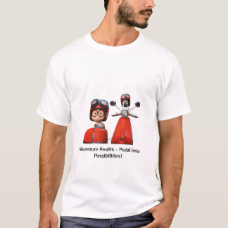 Mr. Peabody & Sherman Schoolサイクリング-おもしろいAdv Tシャツ