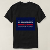 Mr. Peanutbutter 2020マスク Tシャツ (デザイン正面)