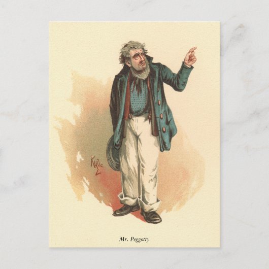 Mr. Peggotty by Kyd - Dickens' David Copperfield ポストカード (正面)