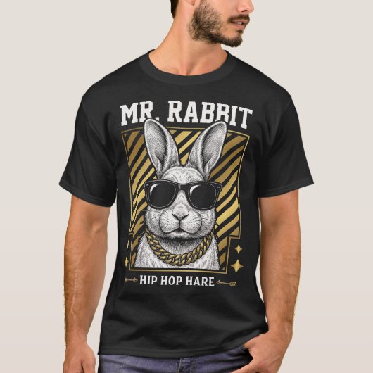 Mr Rabbit Hip Hop Hare Tシャツ (正面)