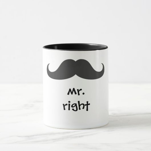 mr. right mug マグカップ (中央)