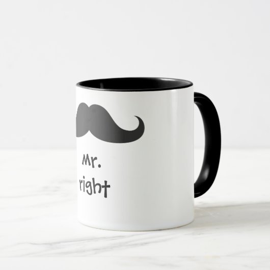 mr. right mug マグカップ (正面右)