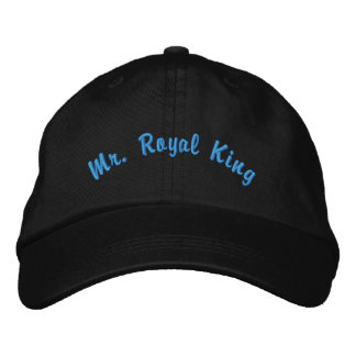 Mr Royal King Elegant Dark Theme-Hat Cool Vibe 刺繍入りキャップ