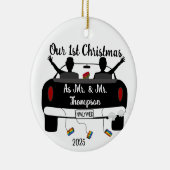 Mr.'s 1st Christmas Newlyweds Ceramic Ornament セラミックオーナメント (右)