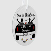 Mr,'s Newlyweds First Christmas オーナメント (正面)