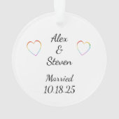 Mr,'s Newlyweds First Christmas オーナメント (裏面)