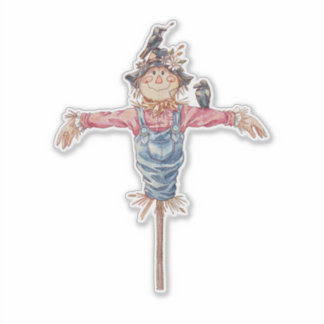 「Mr. Scakerrow」 – かわいいハロウィーンのキャラクター シール