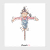 「Mr. Scakerrow」 – かわいいハロウィーンのキャラクター シール (シート)