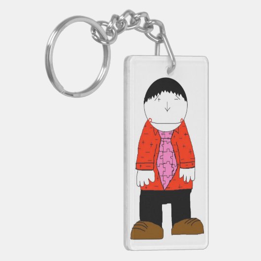 Mr.Slopeの赤のkeychain キーホルダー (正面左)