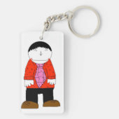 Mr.Slopeの赤のkeychain キーホルダー (裏面)