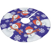 Mr. Snowman ブラッシュドポリエステルツリースカート (アングル)