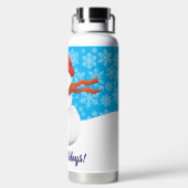 Mr. Snowman Happy Holidays ウォーターボトル (背面)