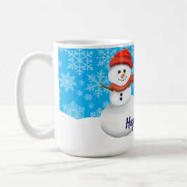 Mr. Snowman Happy Holidays コーヒーマグカップ