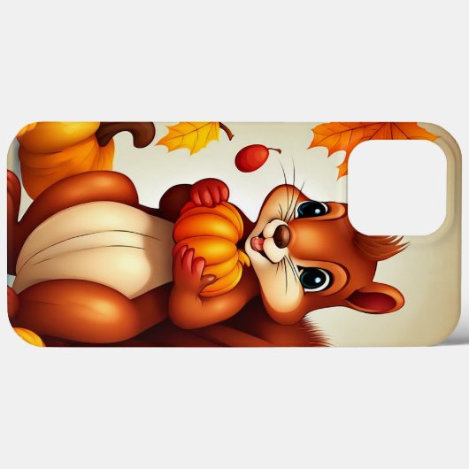 Mr. Squirrel Autumn  Phone Case Case-Mate iPhoneケース (裏面 (横))