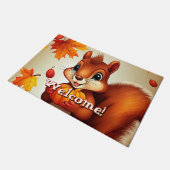 Mr. Squirrel Welcome Mat ドアマット (アングル)