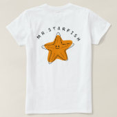 Mr. Starfish Tシャツ (デザイン裏面)