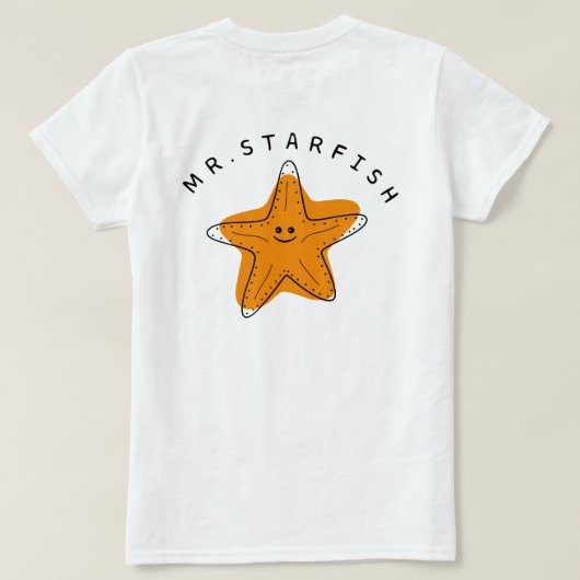 Mr. Starfish Tシャツ (デザイン裏面)