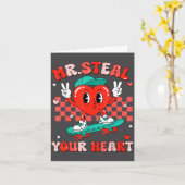 Mr Steal Your Heart For Boys Toddlers Valentine's  カード (黄色い花)