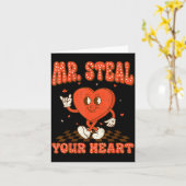 Mr Steal Your Heart For Boys Toddlers Valentine's  カード (黄色い花)