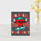 Mr Steal Your Heart For Boys Toddlers Valentine's  カード (黄色い花)
