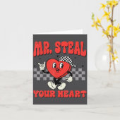 Mr Steal Your Heart For Boys Toddlers Valentine's  カード (黄色い花)