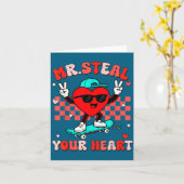 Mr Steal Your Heart For Boys Toddlers Valentine's  カード (黄色い花)