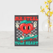 Mr Steal Your Heart For Boys Toddlers Valentine's  カード (黄色い花)