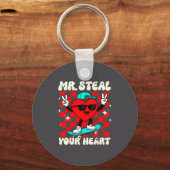 Mr Steal Your Heart For Boys Toddlers Valentine's  キーホルダー (正面)