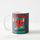 Mr Steal Your Heart For Boys Toddlers Valentine's  コーヒーマグカップ (左)