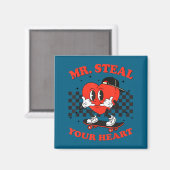 Mr Steal Your Heart For Boys Toddlers Valentine's  マグネット (正面/裏面)