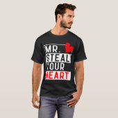 Mr Steal Your Heart For Boys Toddlers Valentine's  Tシャツ (正面フル)