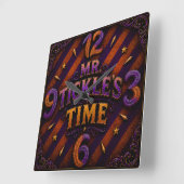 Mr. Tickler wall clock./super villain clock スクエア壁時計 (傾斜)