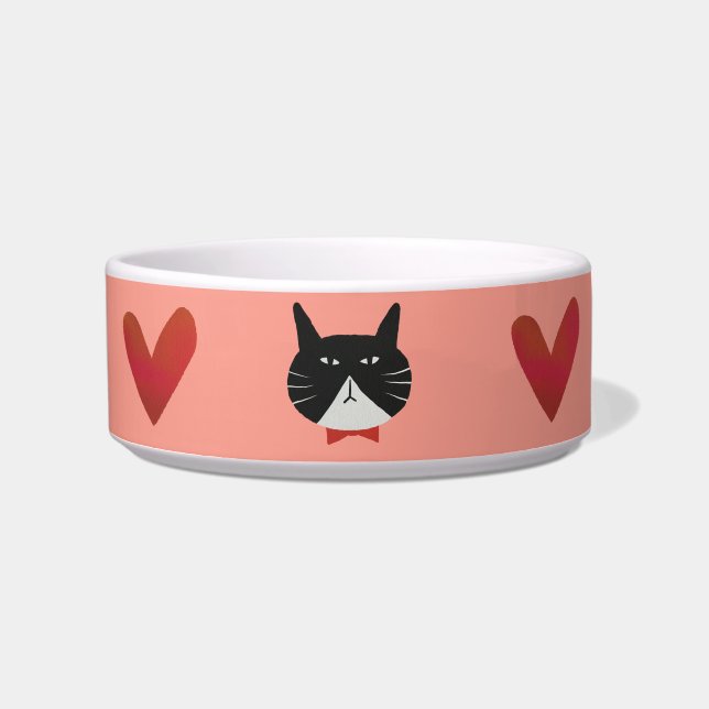 Mr. Valentine the Cat ボウル (正面)
