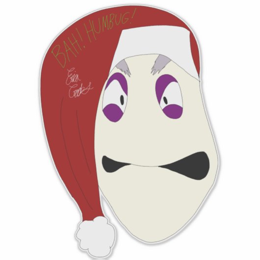 Mr. Williams Bah Humbug xmas シール (正面)