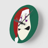 Mr. Williams Bah Humbug xmas ラウンド壁時計 (傾斜)