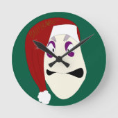 Mr. Williams Bah Humbug xmas ラウンド壁時計 (正面)