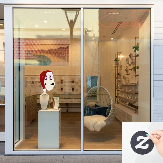 Mr. Williams Bah Humbug xmas Window Cling ウィンドウサイン (店舗窓)